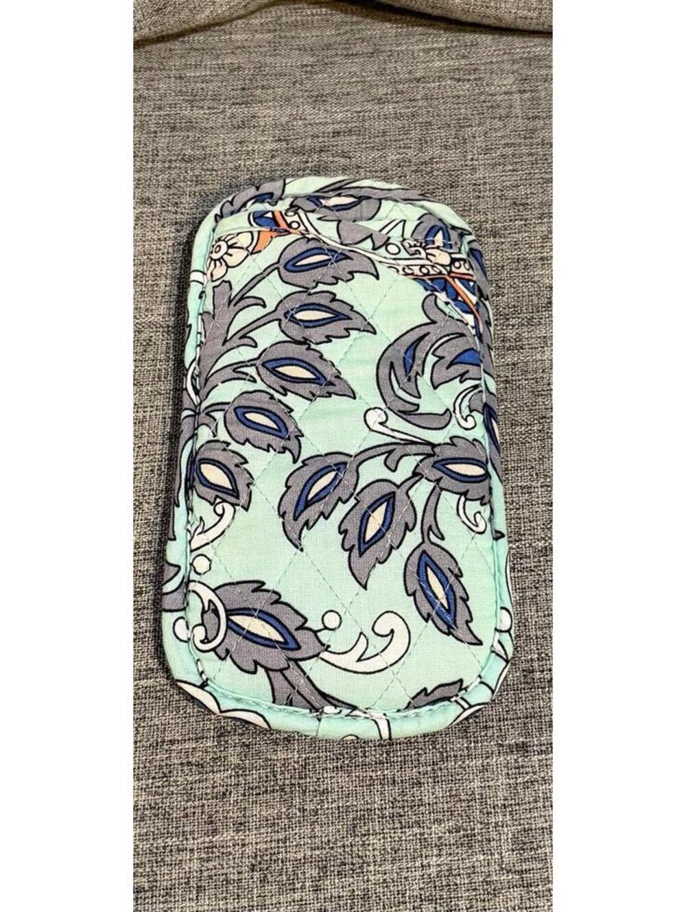 Vera Bradley Double Eyeglass Case In Fan Flowers Quilted Soft